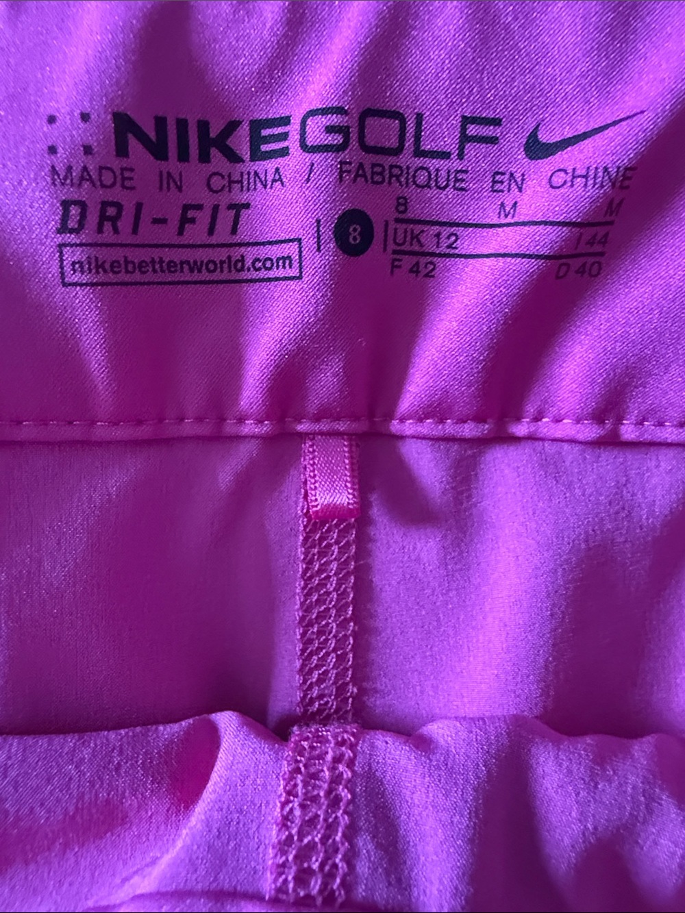 Nike Bright Pink Athletic Mini Skort - Picture 7 of 8